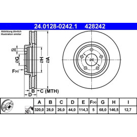 Bremsscheibe 24.0128-0242.1