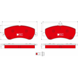 TRW Bremsbelagsatz Mercedes-Benz X204 2.0-3.5 4-Matic 08-15 Dtec Cotec GDB1798DTE TRW Bremsbelagsatz Mercedes-Benz X204 2.0-3.5 4-Matic 08-15 Dtec Cotec GDB1798DTE