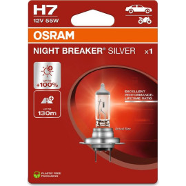H7 12V 55W PX26d NIGHT BREAKER SILVER +100% 1 Stück H7 12V 55W PX26d NIGHT BREAKER SILVER +100% 1 Stück