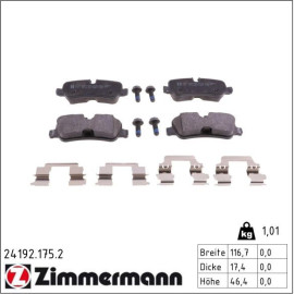 ZIMMERMANN Bremsbeläge 24192.175.2