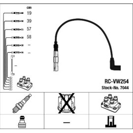 Zündleitungssatz RC-VW254