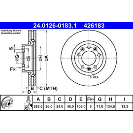 Bremsscheibe Citroen P. C4 1.2-2.0 13 24.0126-0183.1