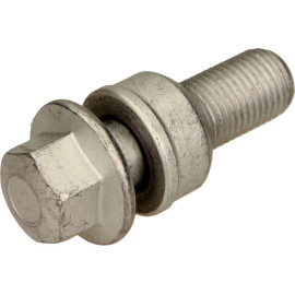 febi bilstein 46706 Radschraube M14 x 1,5 – Kugelbund R13,9, Länge unter Kopf 30 mm, Gesamtlänge 60 mm, Gewindelänge 21,5 mm, SW 17 mm – OE 8R0 601 295
