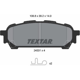 Bremsbelagsatz Subaru T. Impreza 00 2433101