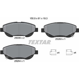 Textar Bremsbelagsatz 2500601 Textar Bremsbelagsatz 2500601