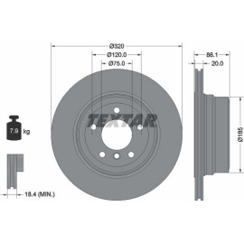 Bremsscheibe Bmw T. E60/E61 4X4 Xdrive 92202003