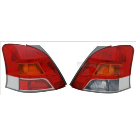 11-11473-01-2 TYC Heckleuchte rechts LED gelb, ohne Lampenträger, mit gelbem Blinker 11-11473-01-2 OE Nummer 81551-0D250 - l