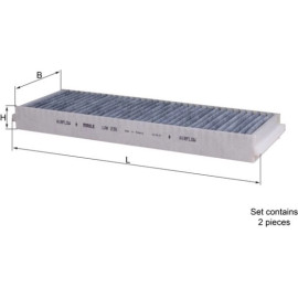 MAHLE Filter, Innenraumluft LAK 239/S