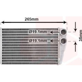 VAN WEZEL Wärmetauscher, Innenraumheizung 43006354