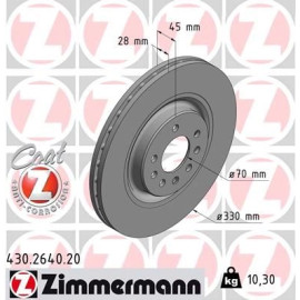 ZIMMERMANN Bremsscheibe 430.2640.20
