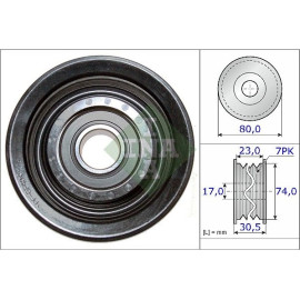 Umlenk-/Führungsrolle, Keilrippenriemen 532 0580 10