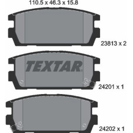 Bremsbelagsatz Hyundai T. Terraca 2381301