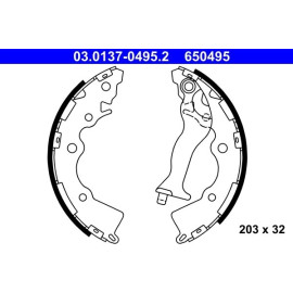 Bremsbackensatz 03.0137-0495.2