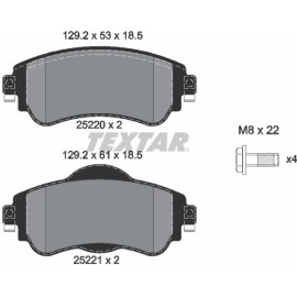 Bremsbelagsatz Citroen C4 1.2-1.6 09 2522001