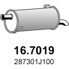 ASSO Endschalldämpfer 16.7019 ASSO Endschalldämpfer 16.7019