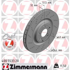 ZIMMERMANN Bremsscheibe 400.5533.20 ZIMMERMANN Bremsscheibe 400.5533.20