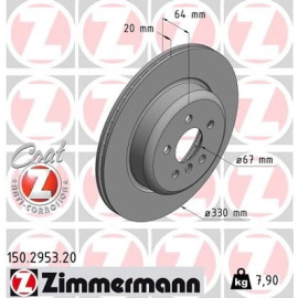 ZIMMERMANN Bremsscheibe 150.2953.20 ZIMMERMANN Bremsscheibe 150.2953.20