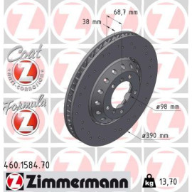 ZIMMERMANN Bremsscheibe 460.1584.70 ZIMMERMANN Bremsscheibe 460.1584.70