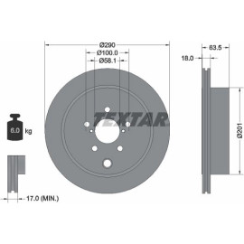 Bremsscheibe Subaru T. Brz/Outback 2.0/3.6 09 92270903