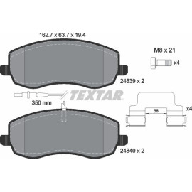 Bremsbelagsatz Citroen P. C8/807 06- 2.2Hdi 2483901