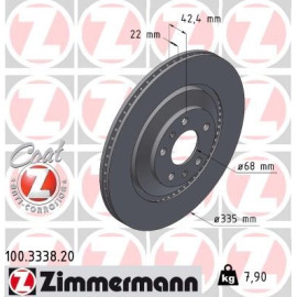 ZIMMERMANN Bremsscheibe 100.3338.20
