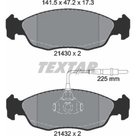 Textar Bremsbelagsatz 2143001 Textar Bremsbelagsatz 2143001