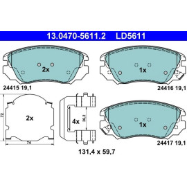 Bremsbelagsatz Opel P. Insignia 1.4-2.0 08- Keramik 13.0470-5611.2