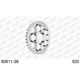 AFAM Kettenrad STAHL 38 Zähne 50611-38