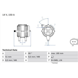 Lichtmaschine 0 986 048 380