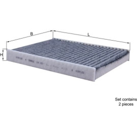 MAHLE Filter, Innenraumluft LAK 467/S