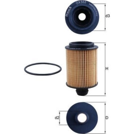 Mahle Ölfilter PKW OX 553D