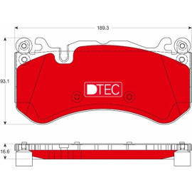 Bremsbelagsatz Db P. W204/W212/X218/R230/R231 06- Dtec Cotec GDB1734DTE