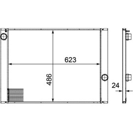 Kühler, Motorkühlung CR 581 000P