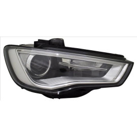 20-14572-06-2 TYC Bi-Xenon-Hauptscheinwerfer links D3S/LED mit Stellmotor, elektrische Leuchtweitenregulierung, mit Tagfahrlicht, Chrom, ohne Steuergerät, ohne Kurvenlicht 20-14572-06-2 OE Nummer 8V0941043 - l