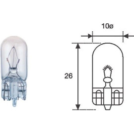 003821100000 Magneti Marelli Glühlampe 003821100000 - W3W 12V/3W W2,1 x 9,5D (Glas Ca) 10 Stück 003821100000 Magneti Marelli Glühlampe 003821100000 - W3W 12V/3W W2,1 x 9,5D (Glas Ca) 10 Stück