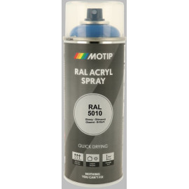MoTip hochglänzender Acryllack enzianblau 400ml 7004 MoTip hochglänzender Acryllack enzianblau 400ml 7004