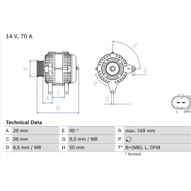 Lichtmaschine 0 986 048 891