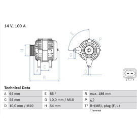 Lichtmaschine 0 986 083 420