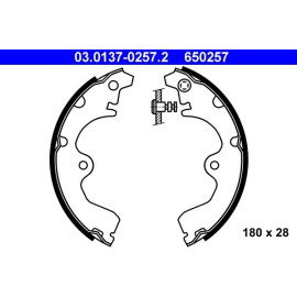 Bremsbackensatz 03.0137-0257.2