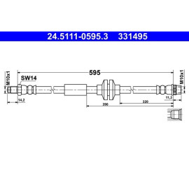 Bremsschlauch 24.5111-0595.3