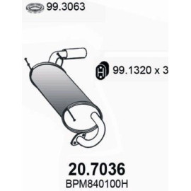 ASSO Endschalldämpfer 20.7036 ASSO Endschalldämpfer 20.7036