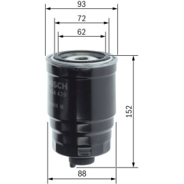 Bosch Kraftstofffilter 1457434439 Bosch Kraftstofffilter 1457434439