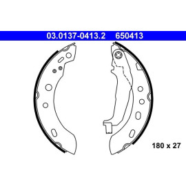 Bremsbackensatz 03.0137-0413.2