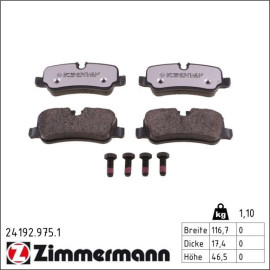 ZIMMERMANN Bremsbeläge 24192.975.1