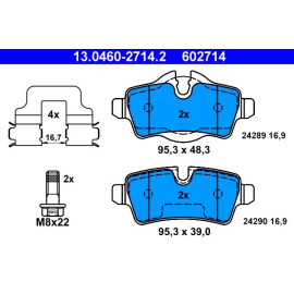 Bremsbelagsatz Mini T. Cooper 07-/10 13.0460-2714.2