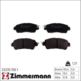 ZIMMERMANN Bremsbeläge 22235.150.1