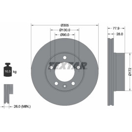 Bremsscheibe Renault P. Master 98- Ko A 16/Movano 92115903 Bremsscheibe Renault P. Master 98- Ko A 16/Movano 92115903