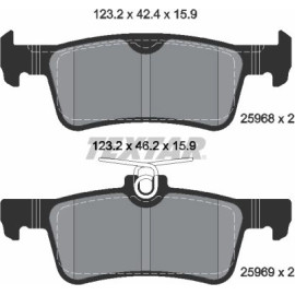Textar Bremsbelagsatz 2596801 Textar Bremsbelagsatz 2596801