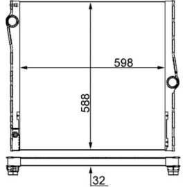 Kühler, Motorkühlung CR 1050 000S