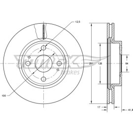 TOMEX brakes Bremsscheibe TX 73-87